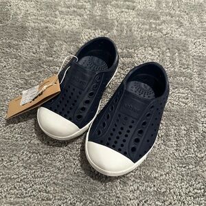 Navy and White Kids Slip-On Water Shoes